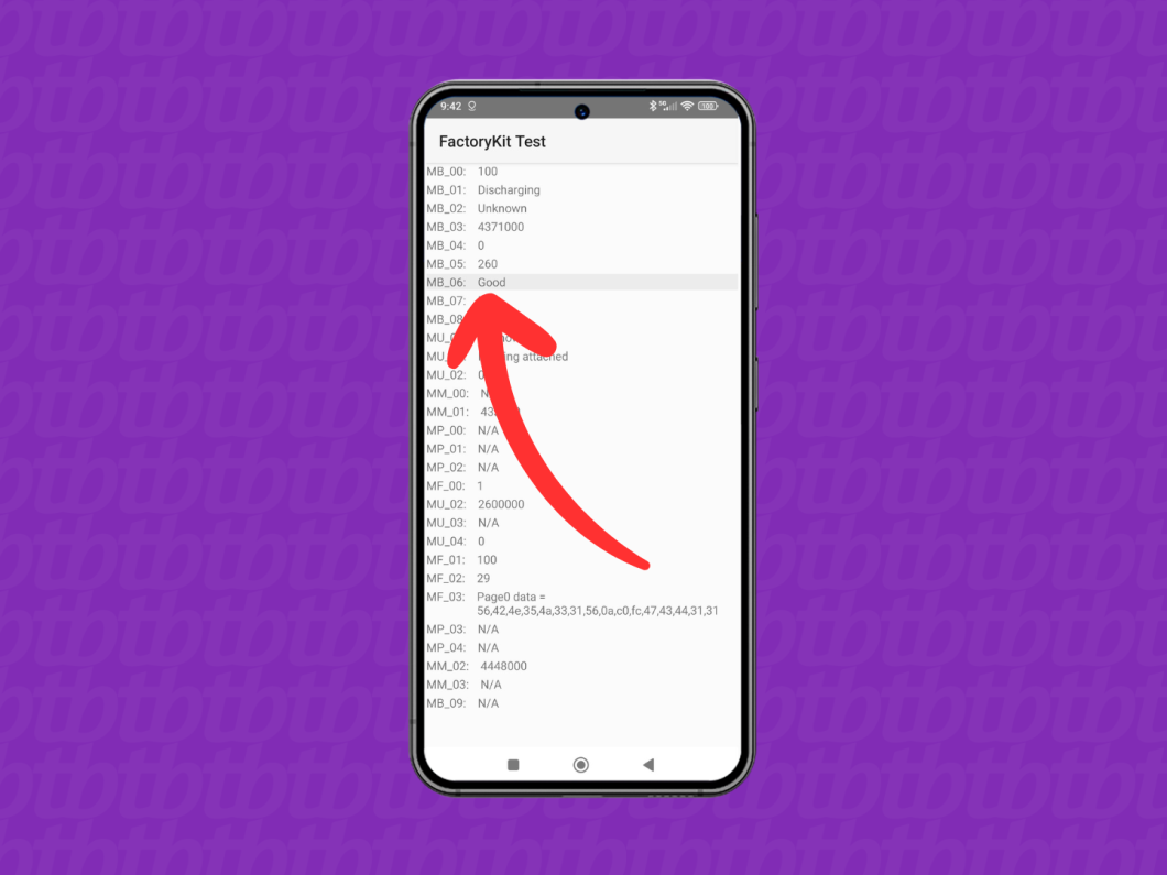 Captura de tela do app Telefone mostra como verificar a saúde da bateria